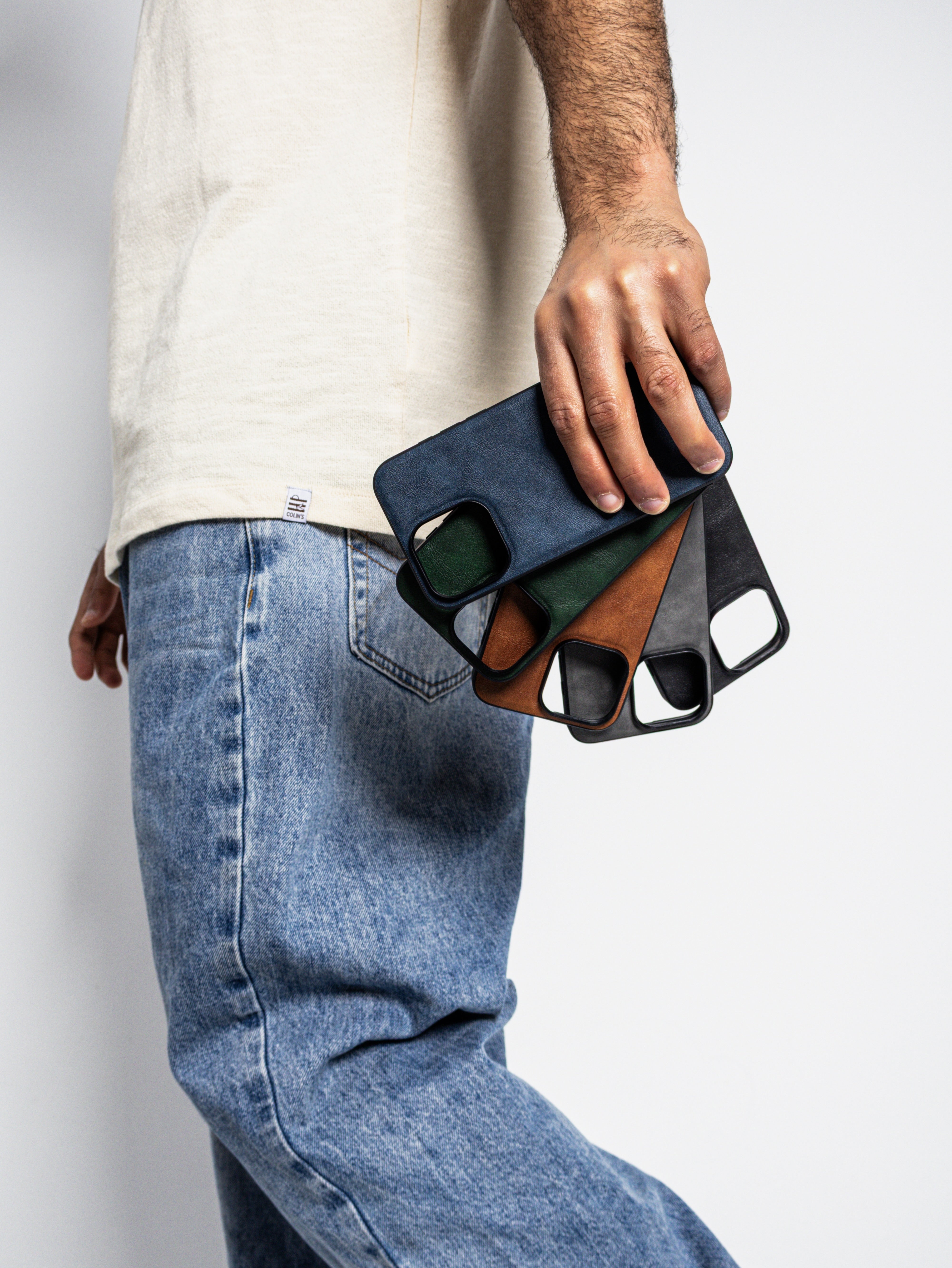 IZONE Slim Leather Case – Olive