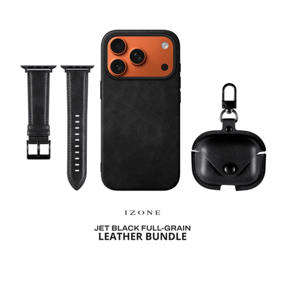 GIFT PACKAGE - IZONE Leather Set - JET BLACK