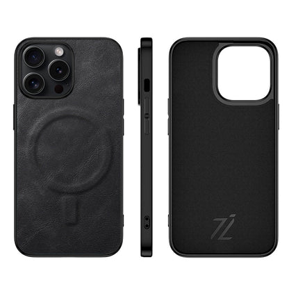 IZONE MagSafe Slim Leather Case – Jet Black