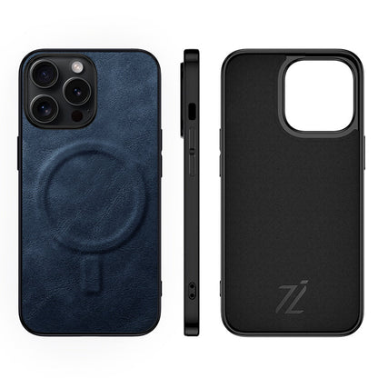 IZONE MagSafe Slim Leather Case – Navy