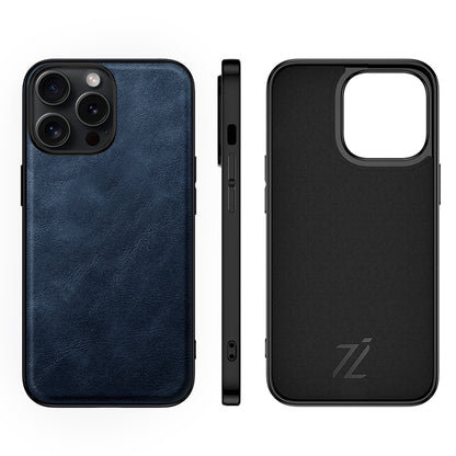 iPhone Luxury Leather Case ( Blue )