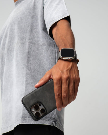 IZONE Slim Leather Case – Stone Grey