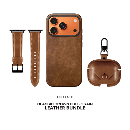 GIFT PACKAGE - IZONE Leather Set - Classic Brown