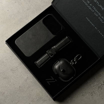 GIFT PACKAGE - IZONE Leather Set - JET BLACK