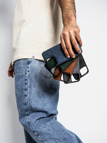 iPhone Luxury Leather Case ( Black )